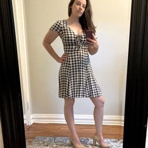 Ralph Lauren, blue and white picnic dress